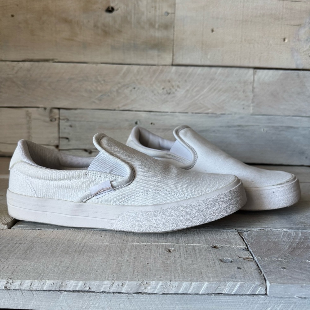 Adidas White Slip On Shoes - Women’s 6